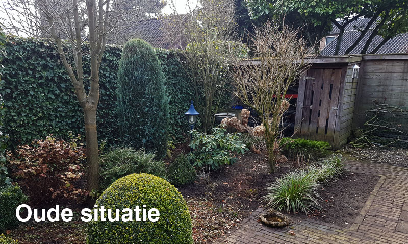 Veranda met lounge-meubels en sfeerverlichting in een moderne tuin in Breda