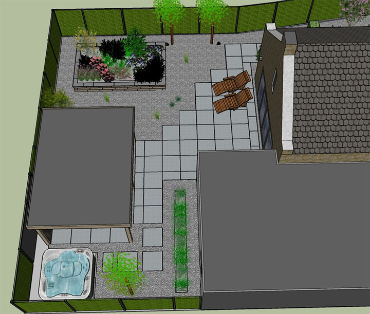 Moderne & strakke tuinen — gerealiseerd tuinontwerp van Baronie Tuinontwerpen in Breda en De Baronie — foto 6